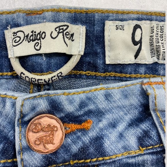 Indigo Rein Perfectly Distressed Destroyed Jeans - Size 9 - Picture 9 of 11